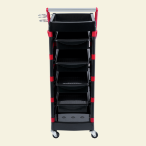 The RBC-115 Salon Trolley is an efficient and versatile multi-drawer storage solution ideal for salons, spas, and barber shops. Designed for easy mobility and large capacity, it helps keep your workspace organized and clutter-free.