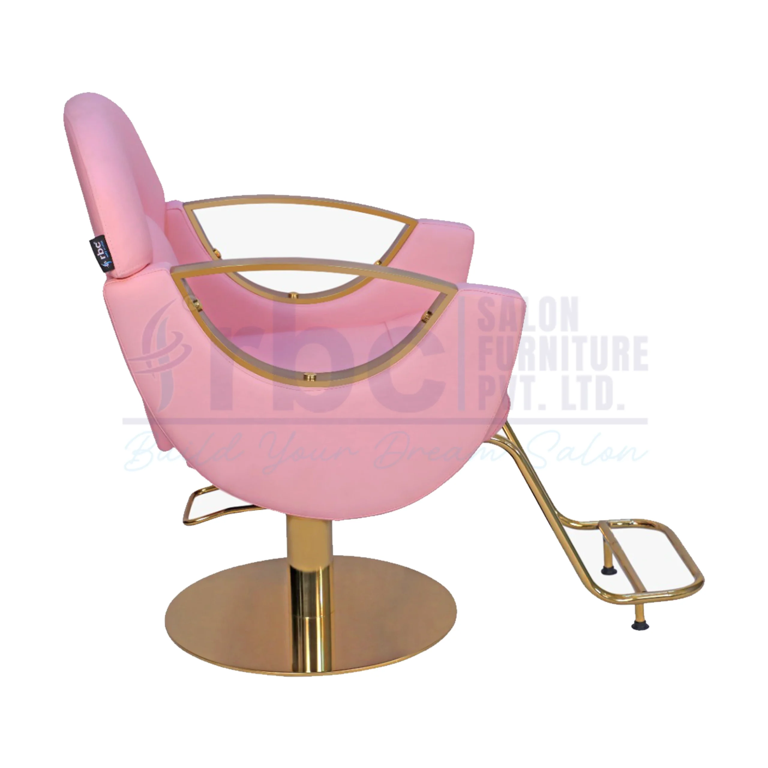 rbc 415 luxury pink gold hydraulic salon styling chair r