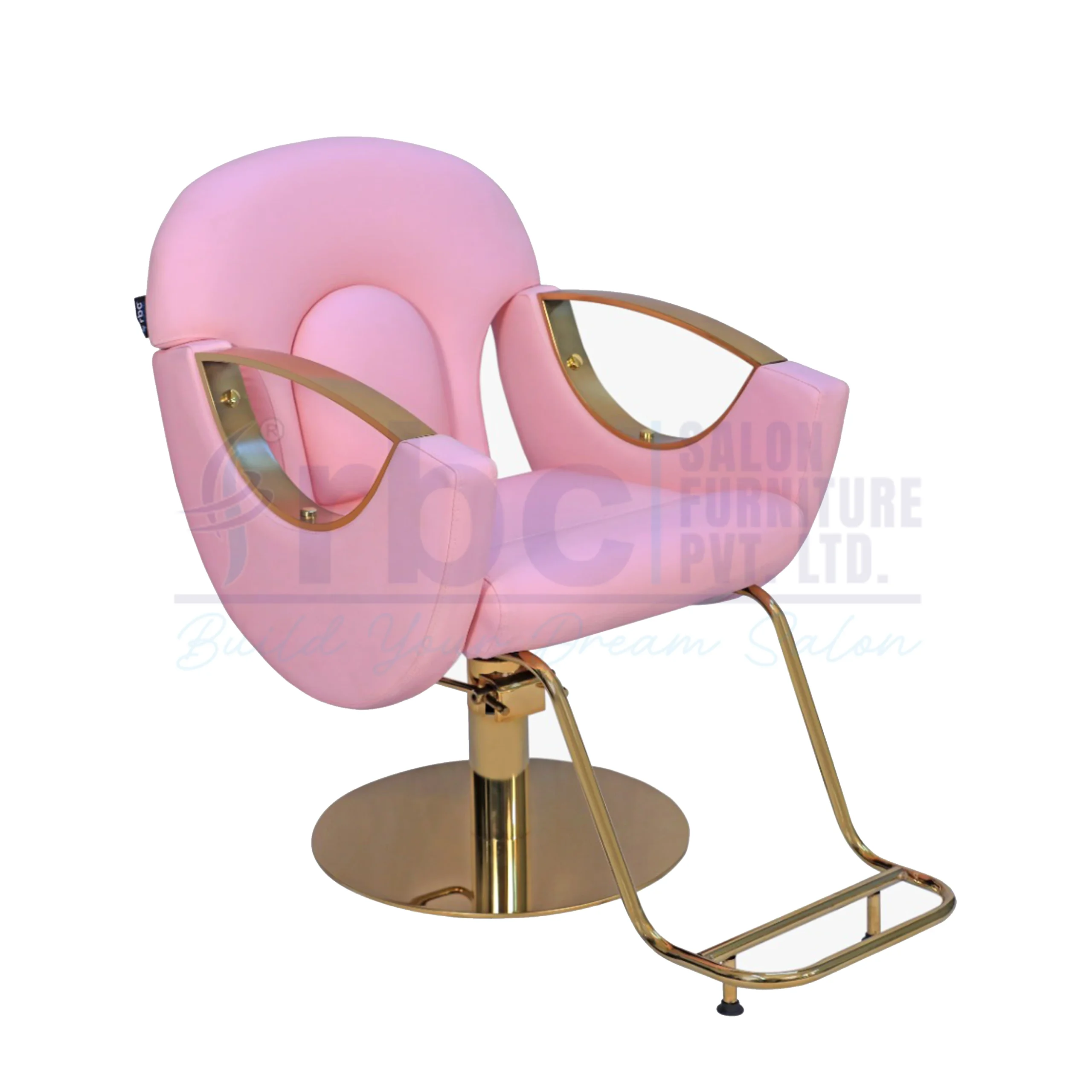 rbc 415 luxury pink gold hydraulic salon styling chair t