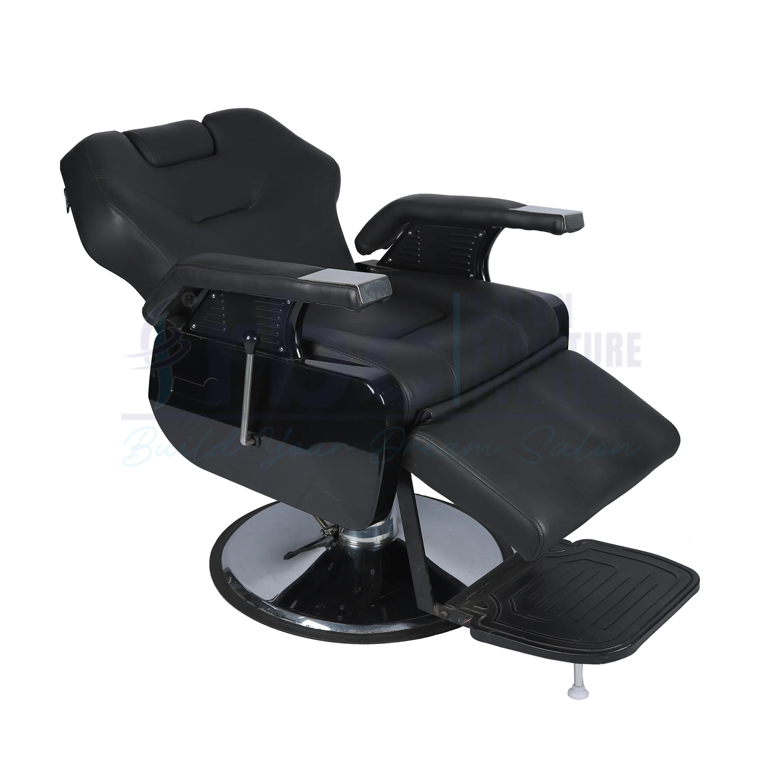 rbc 254 premium black reclining hydraulic barber chair b