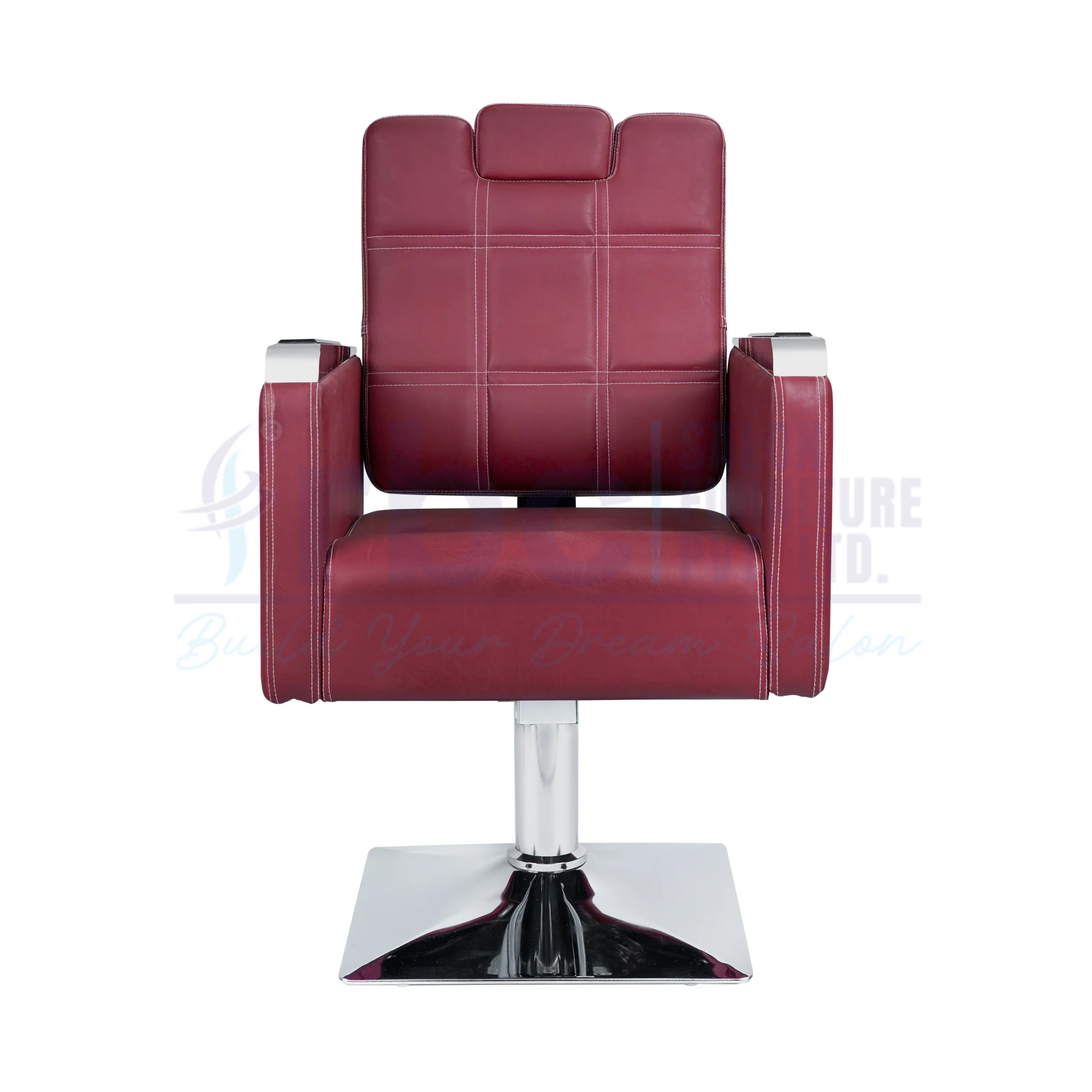 rbc 273 premium maroon reclining hydraulic salon chair f