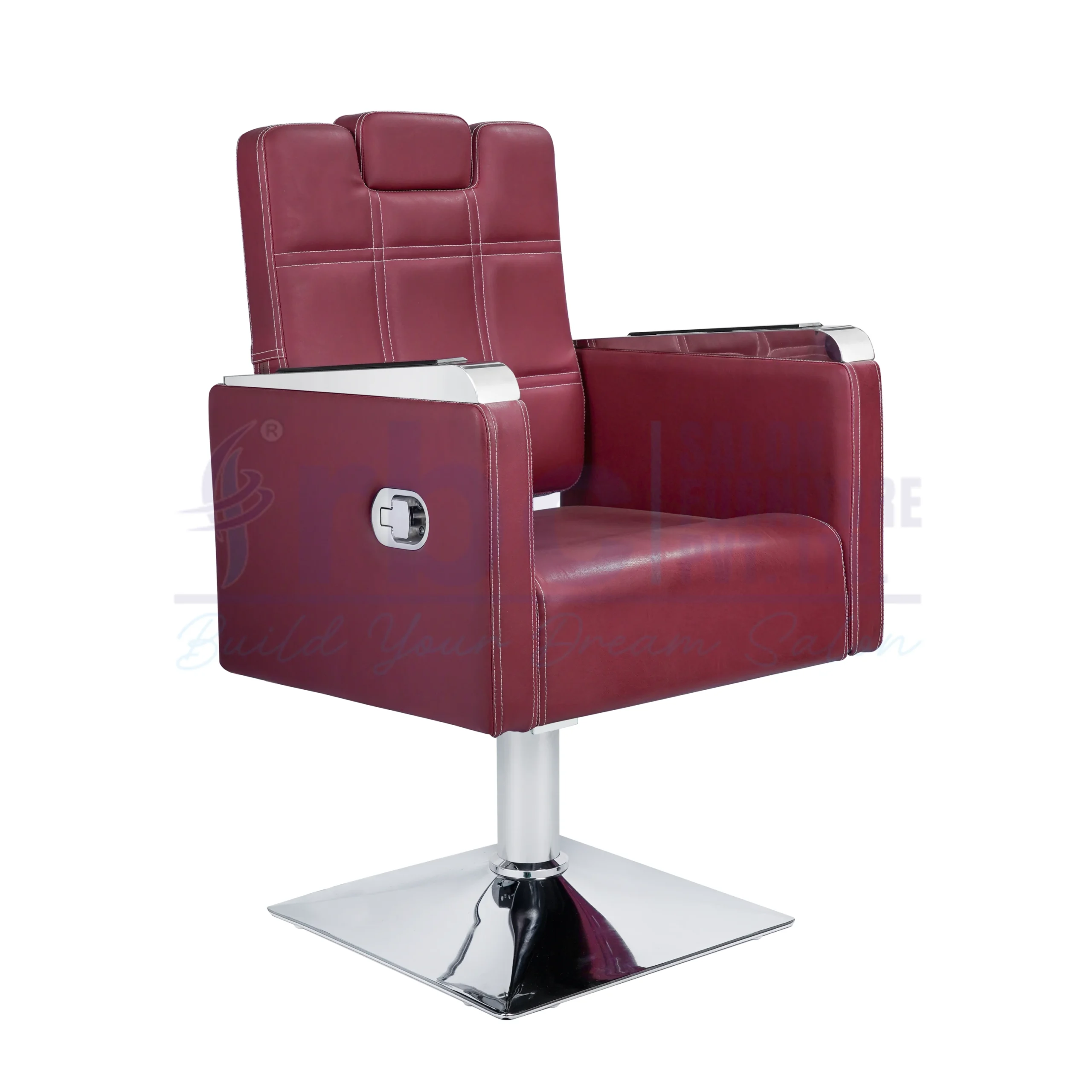 rbc 273 premium maroon reclining hydraulic salon chair l