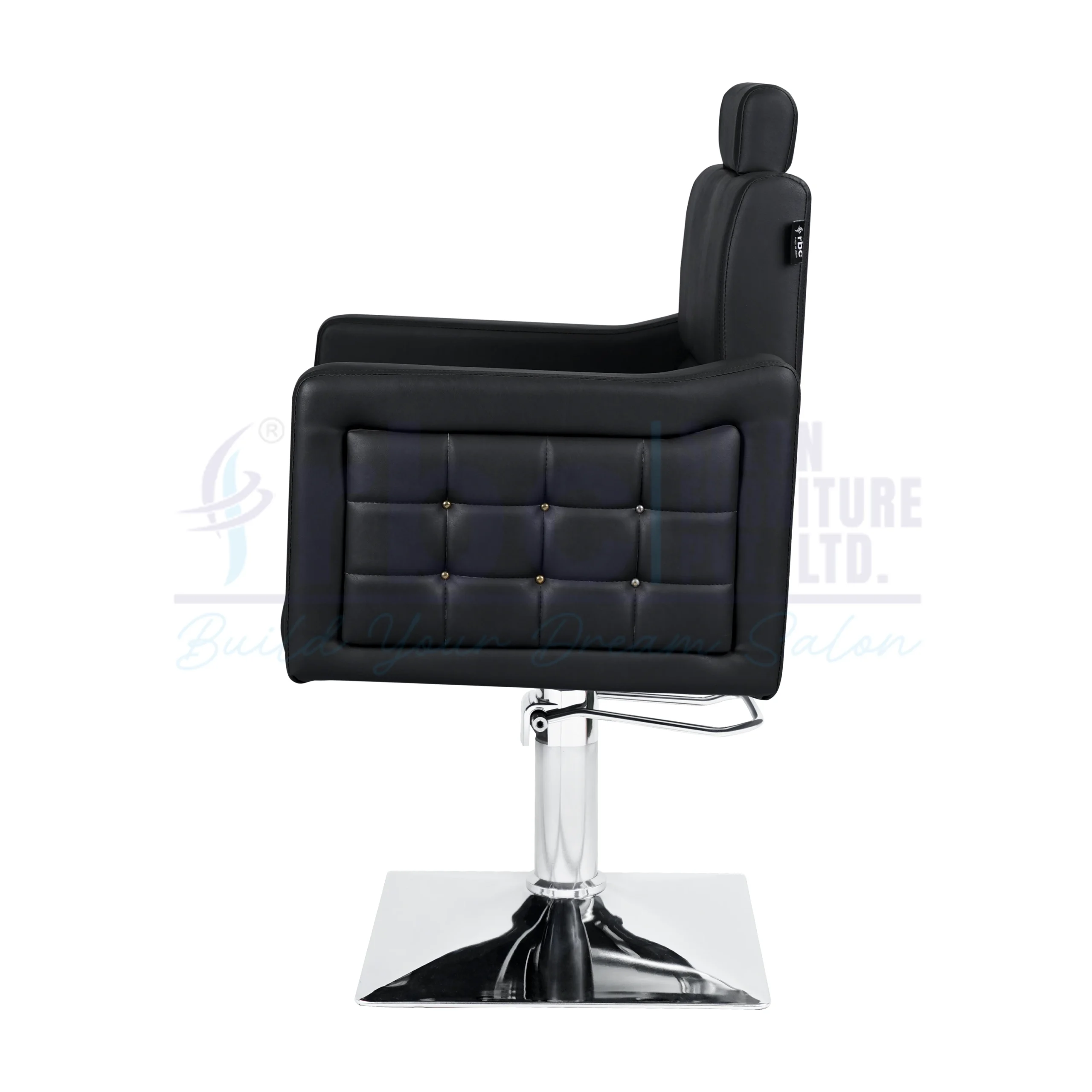 rbc 291 premium black tufted hydraulic salon chair bb