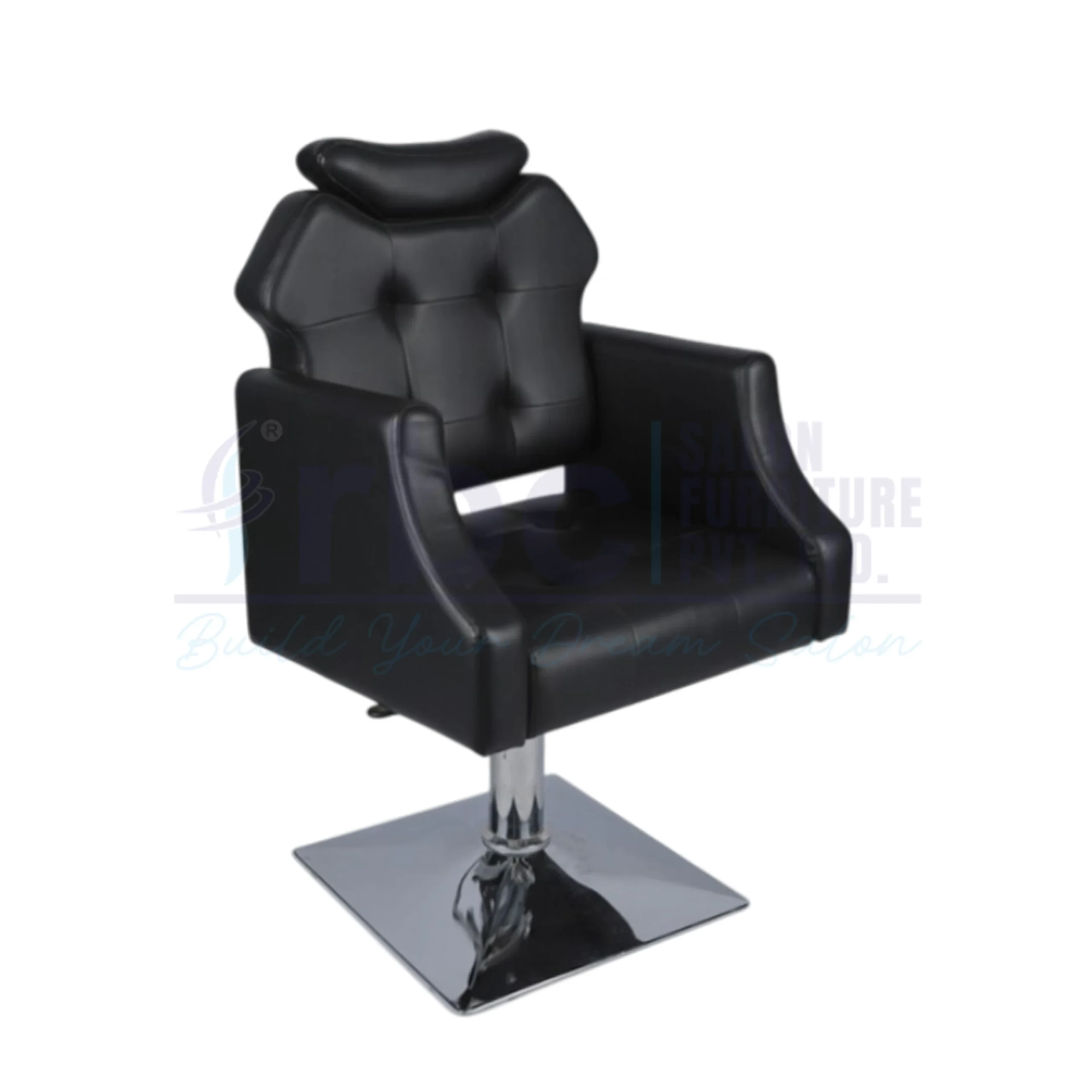 rbc 296 premium black tufted hydraulic salon chair s