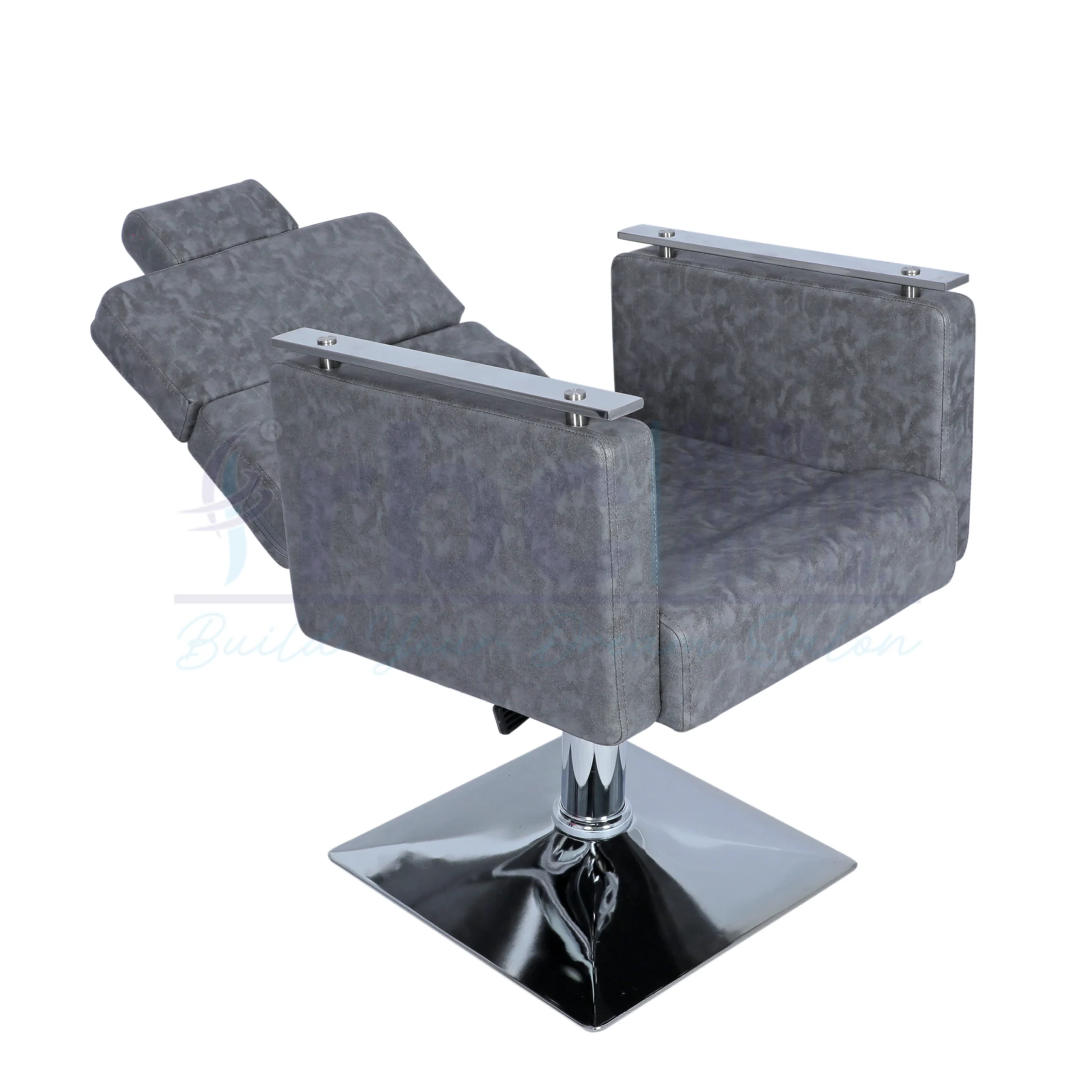 rbc 404 premium grey reclining hydraulic salon chair b