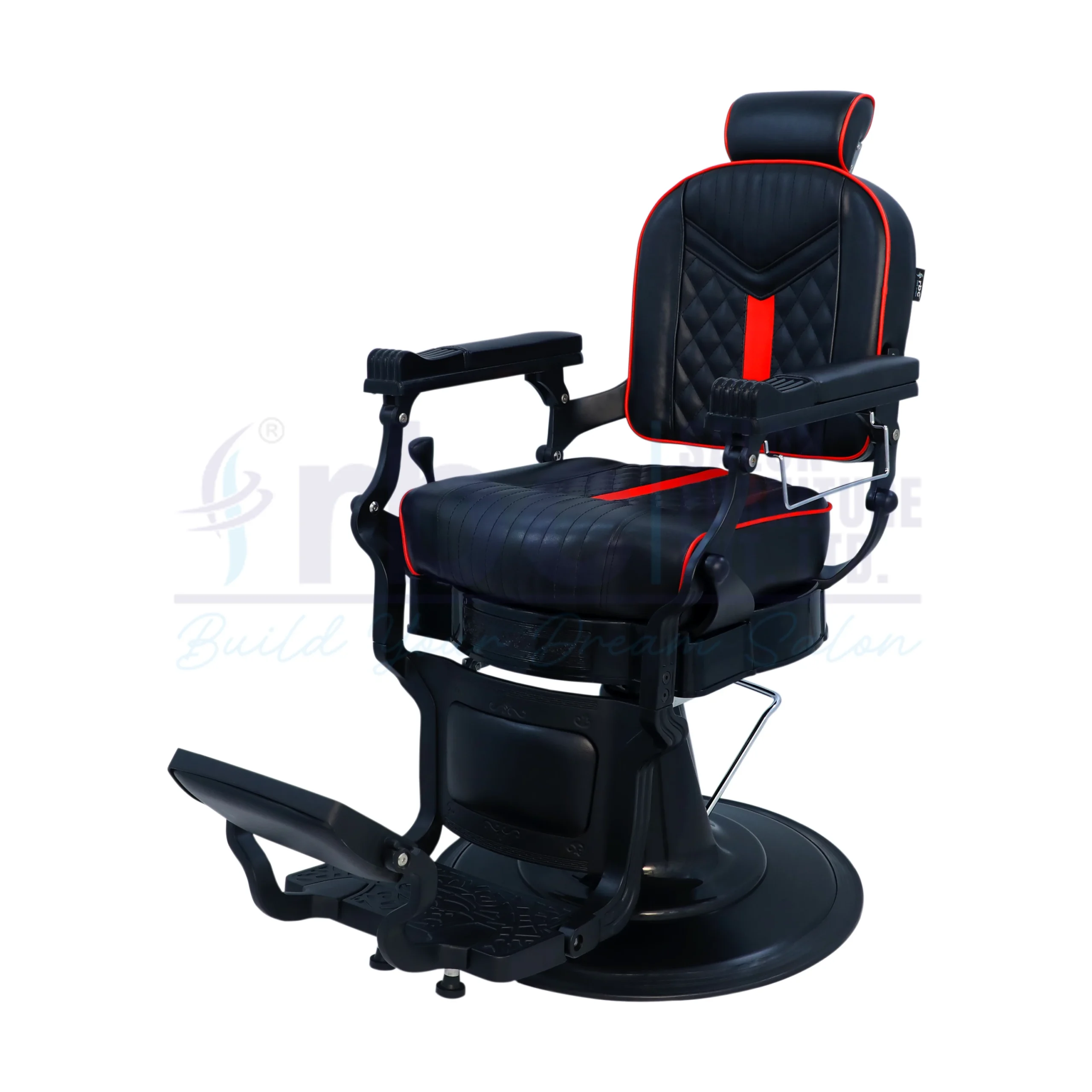 rbc 430 premium black and red hydraulic barber chair s