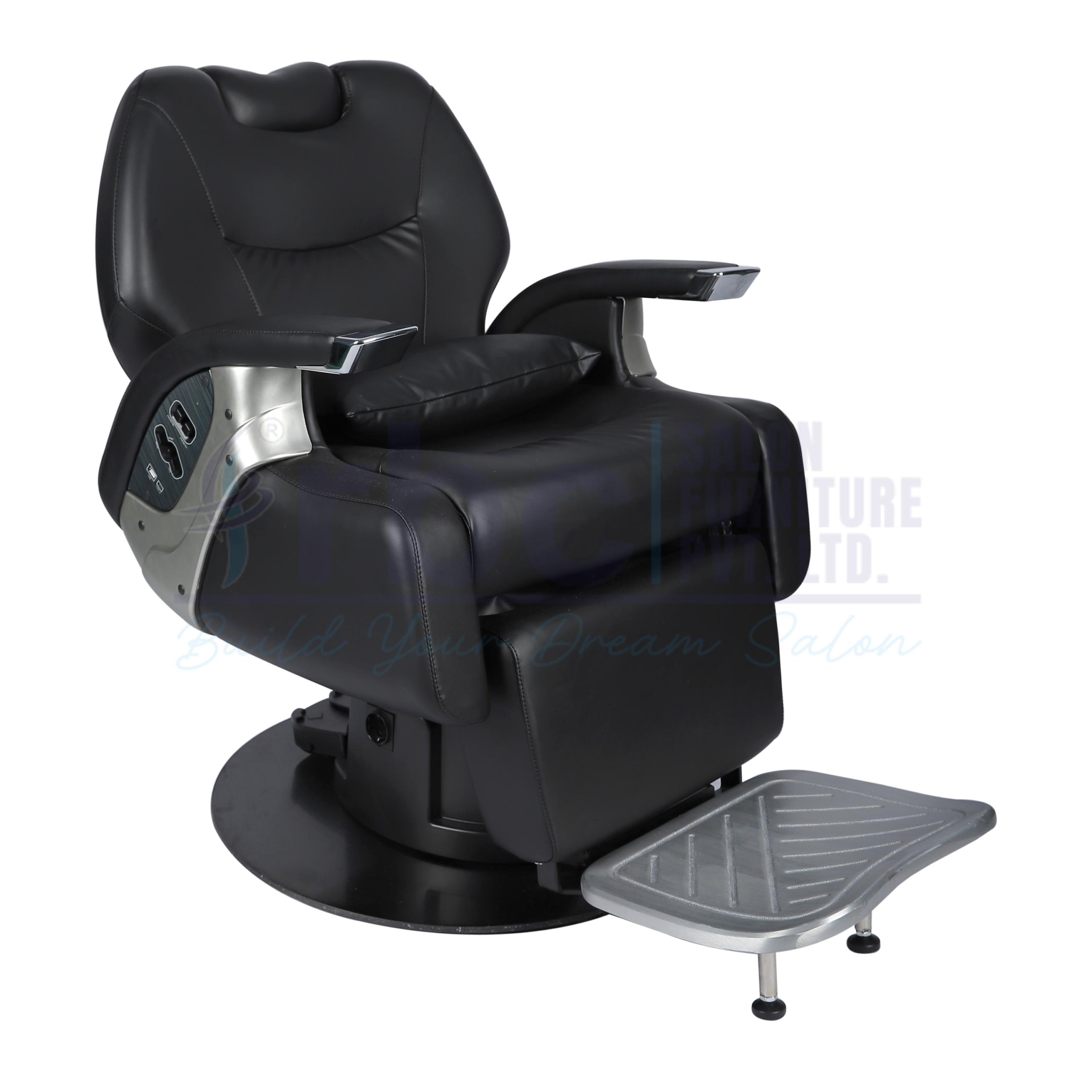 rbc 431 premium all black reclining hydraulic barber chair