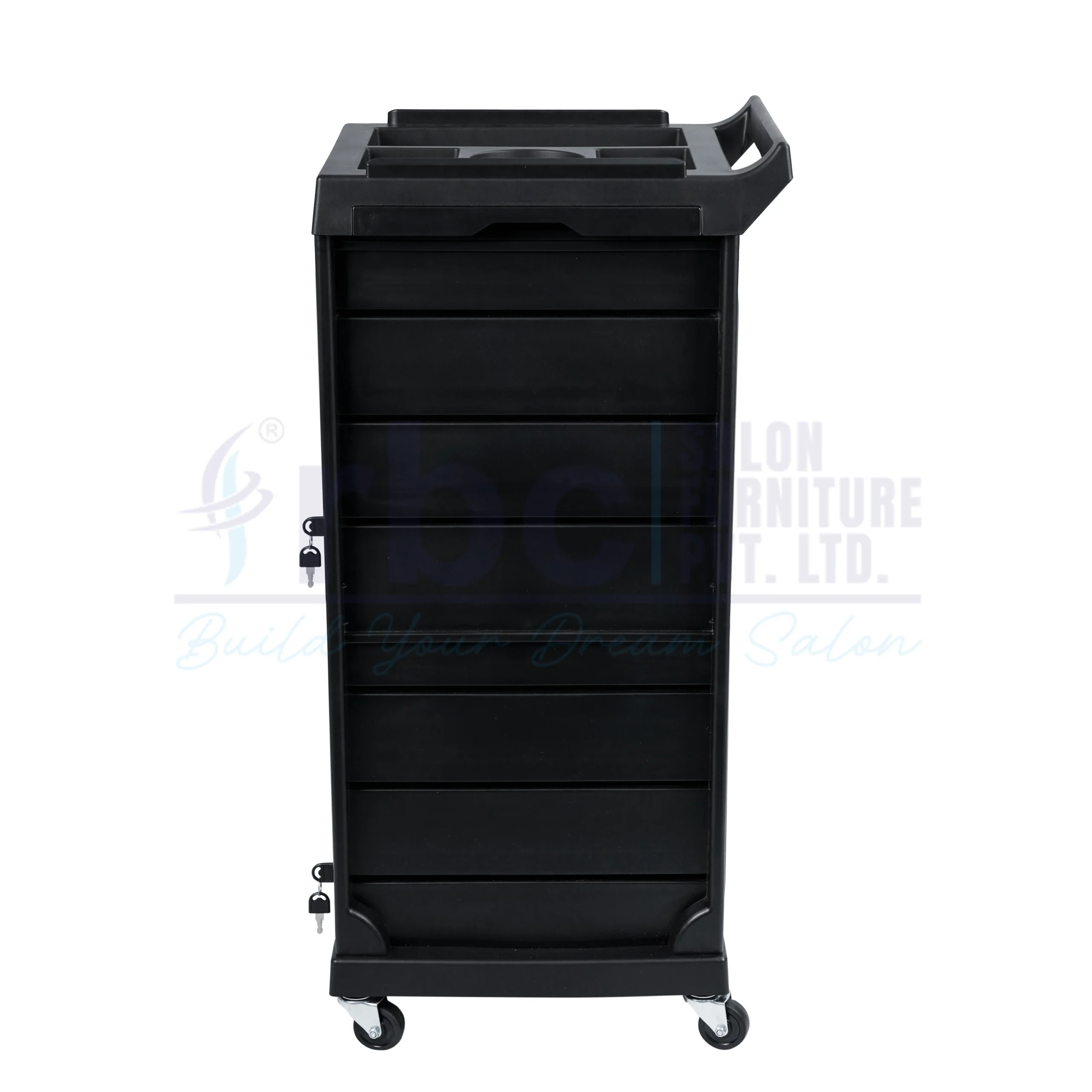 rbc 117 professional lockable salon storage trolley cart