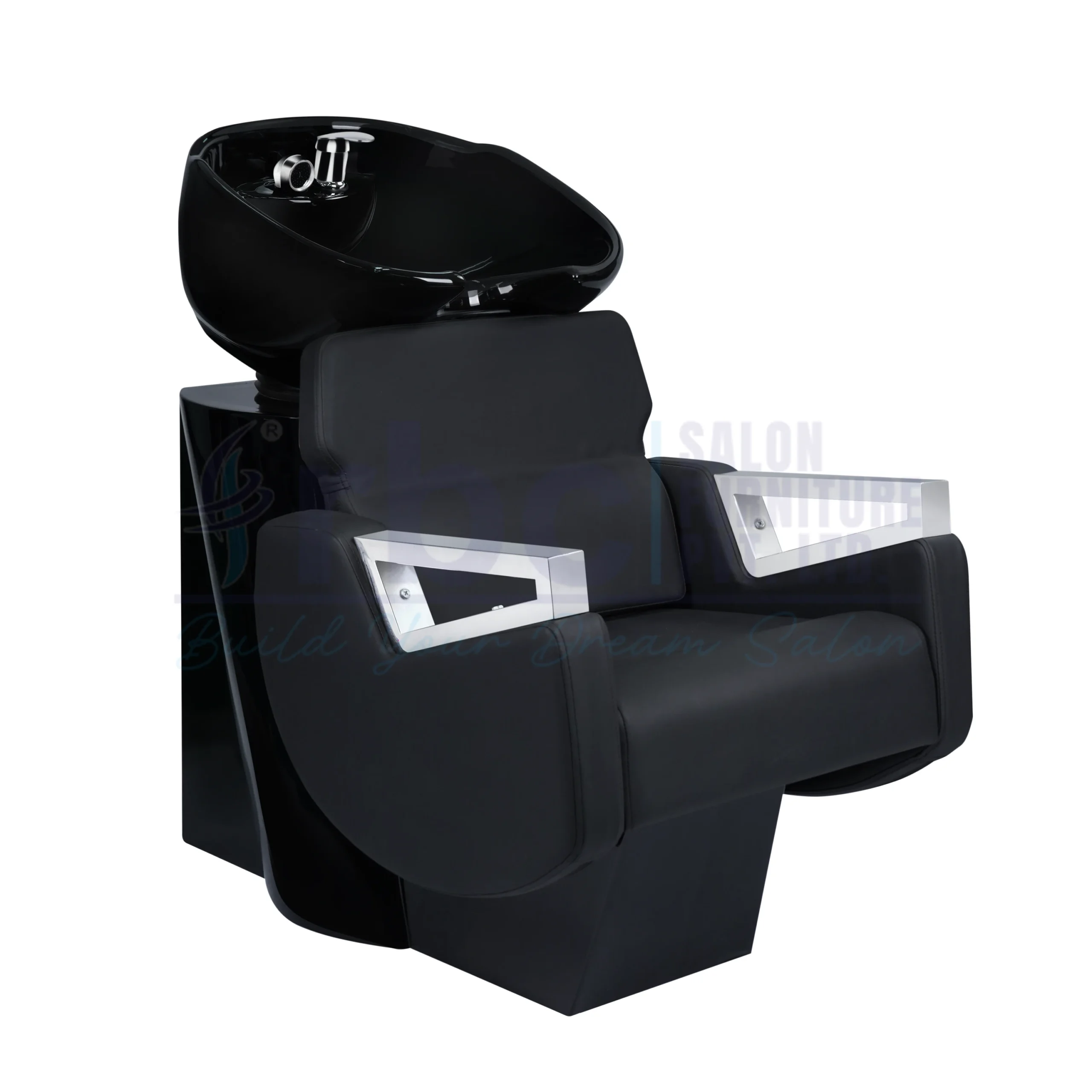 rbc 310 modern black salon shampoo station s