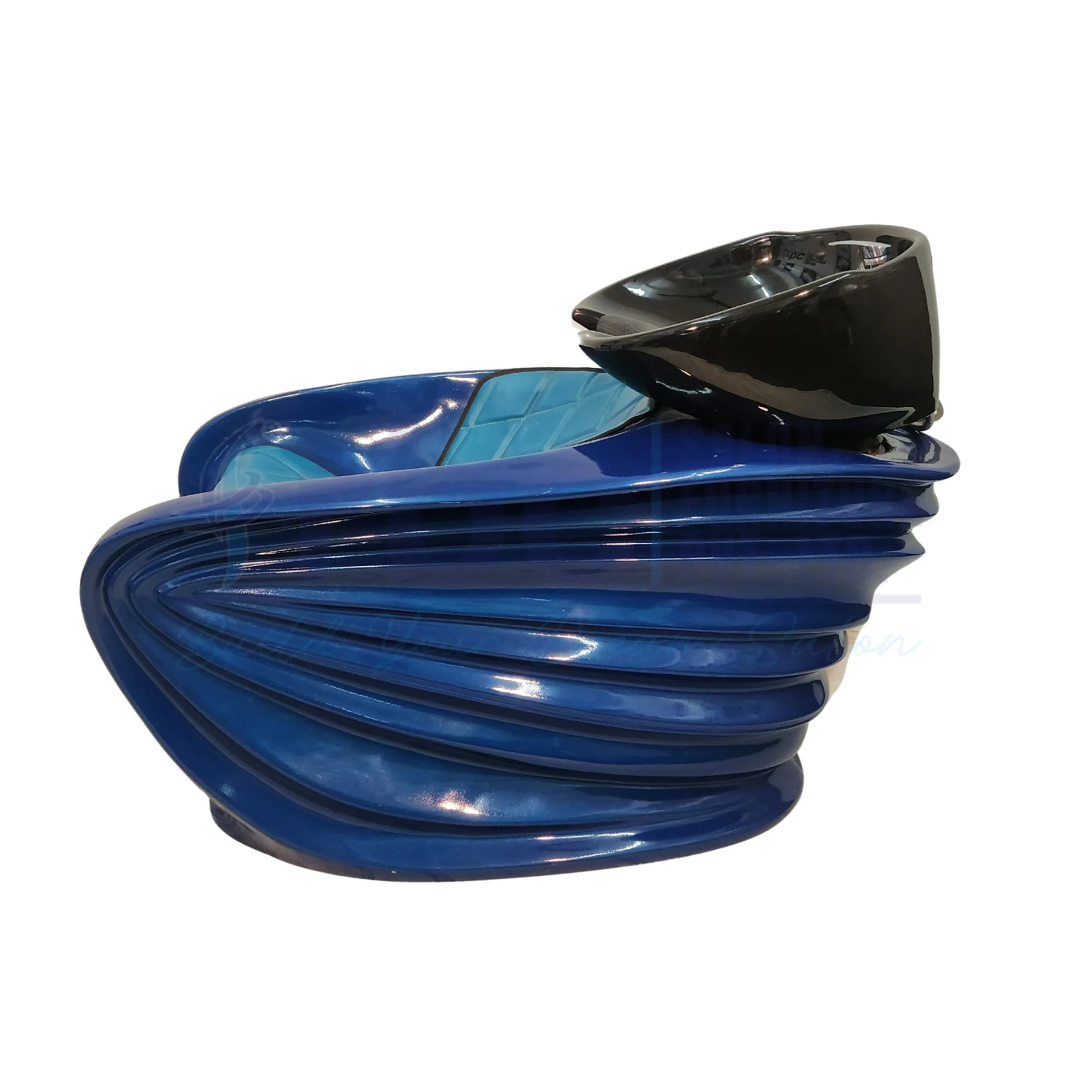 rbc 324 futuristic metallic blue salon shampoo station s