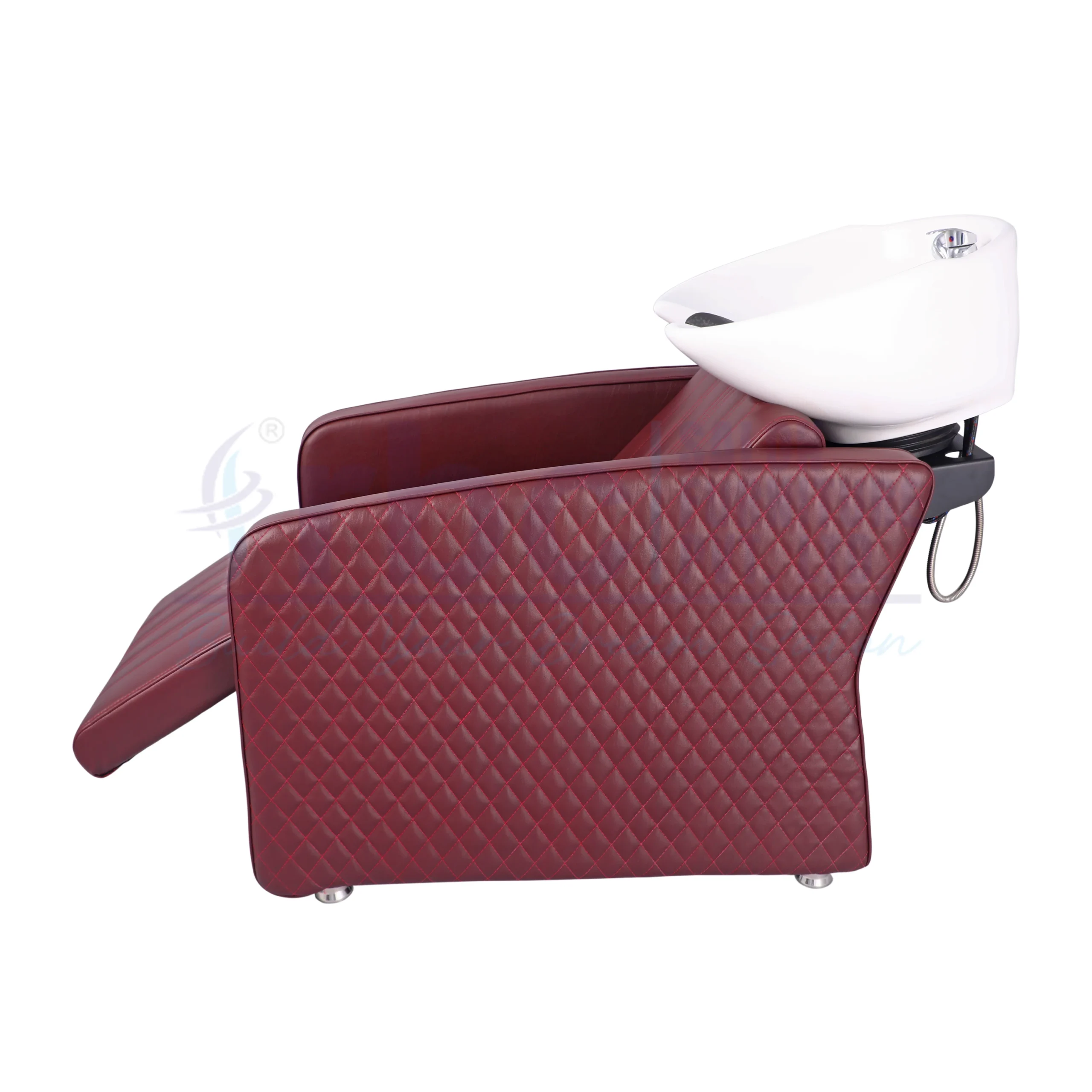 rbc 347 premium maroon quilted salon shampoo station b