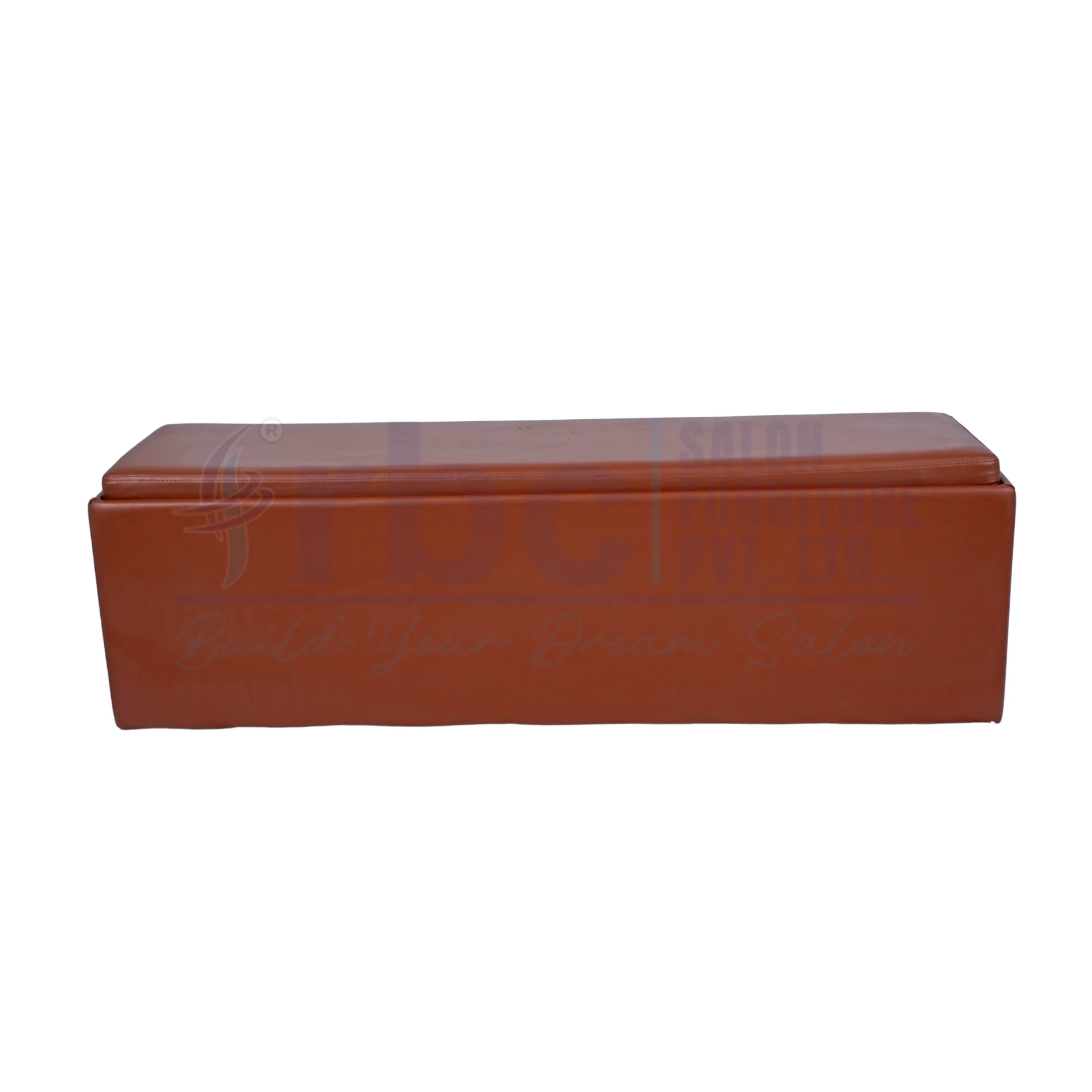 rbc 500 tan salon waiting bench open storage