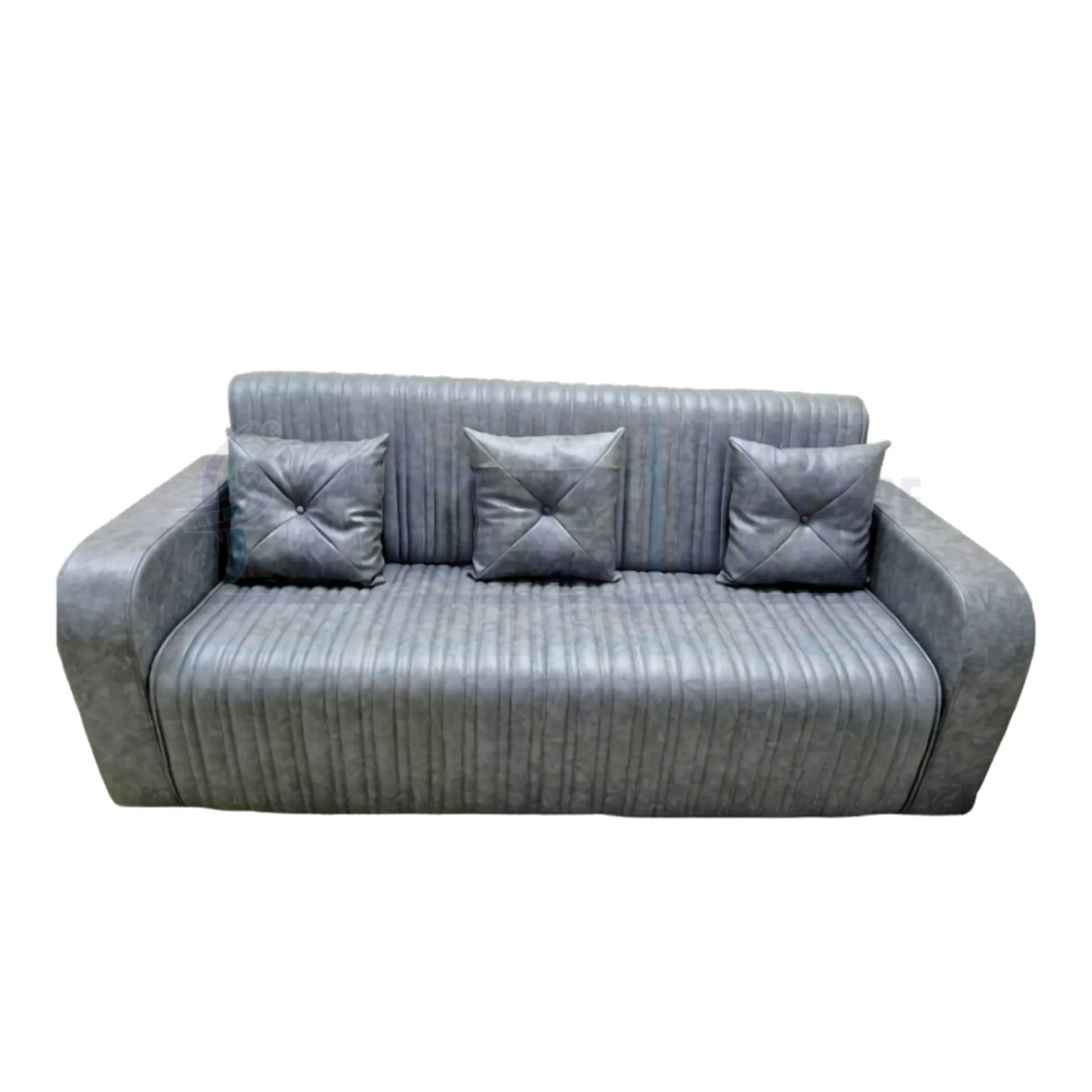 Home rbc 516 grey 3 seater salon waiting sofa couch