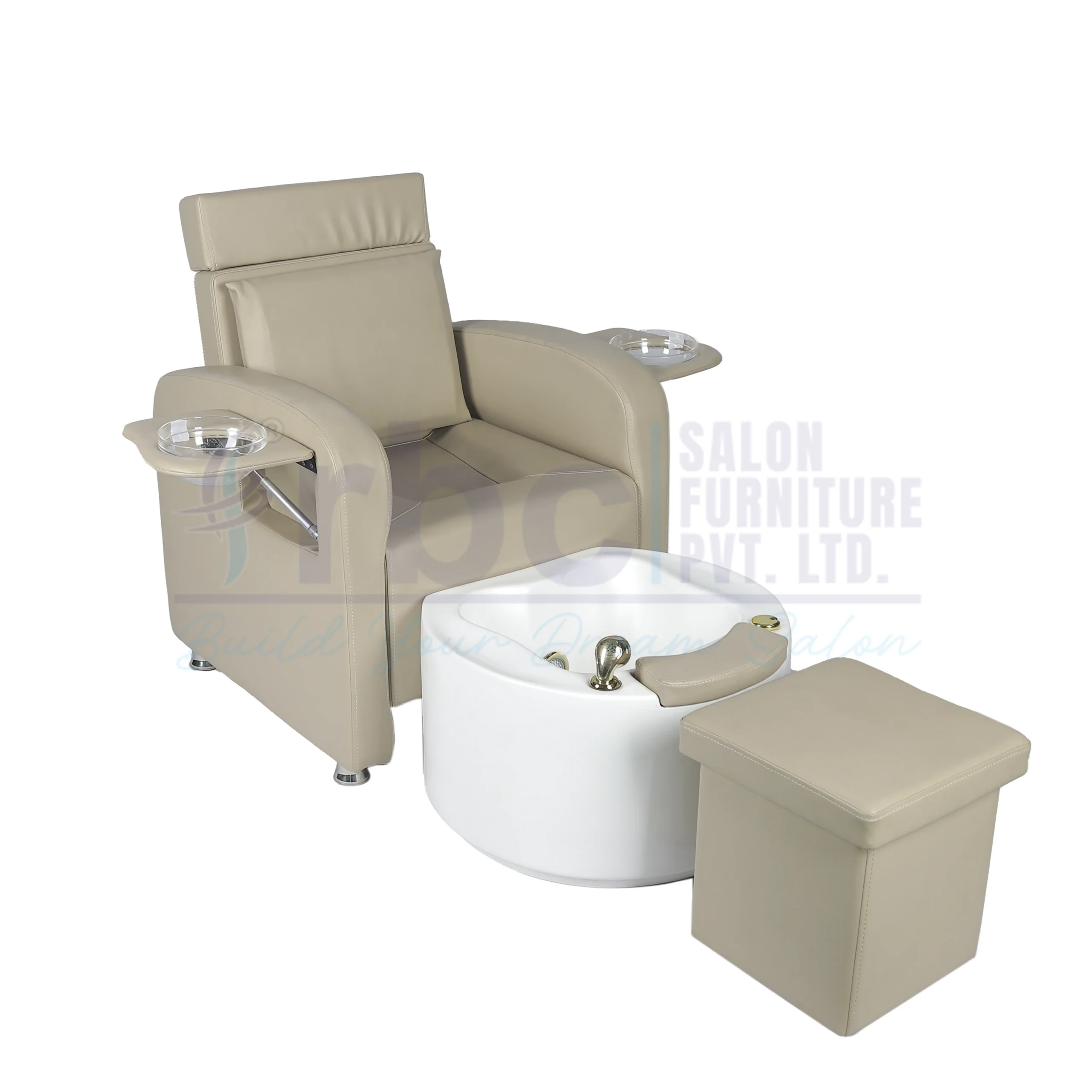 rbc 601 professional beige manicure and pedicure spa station set l