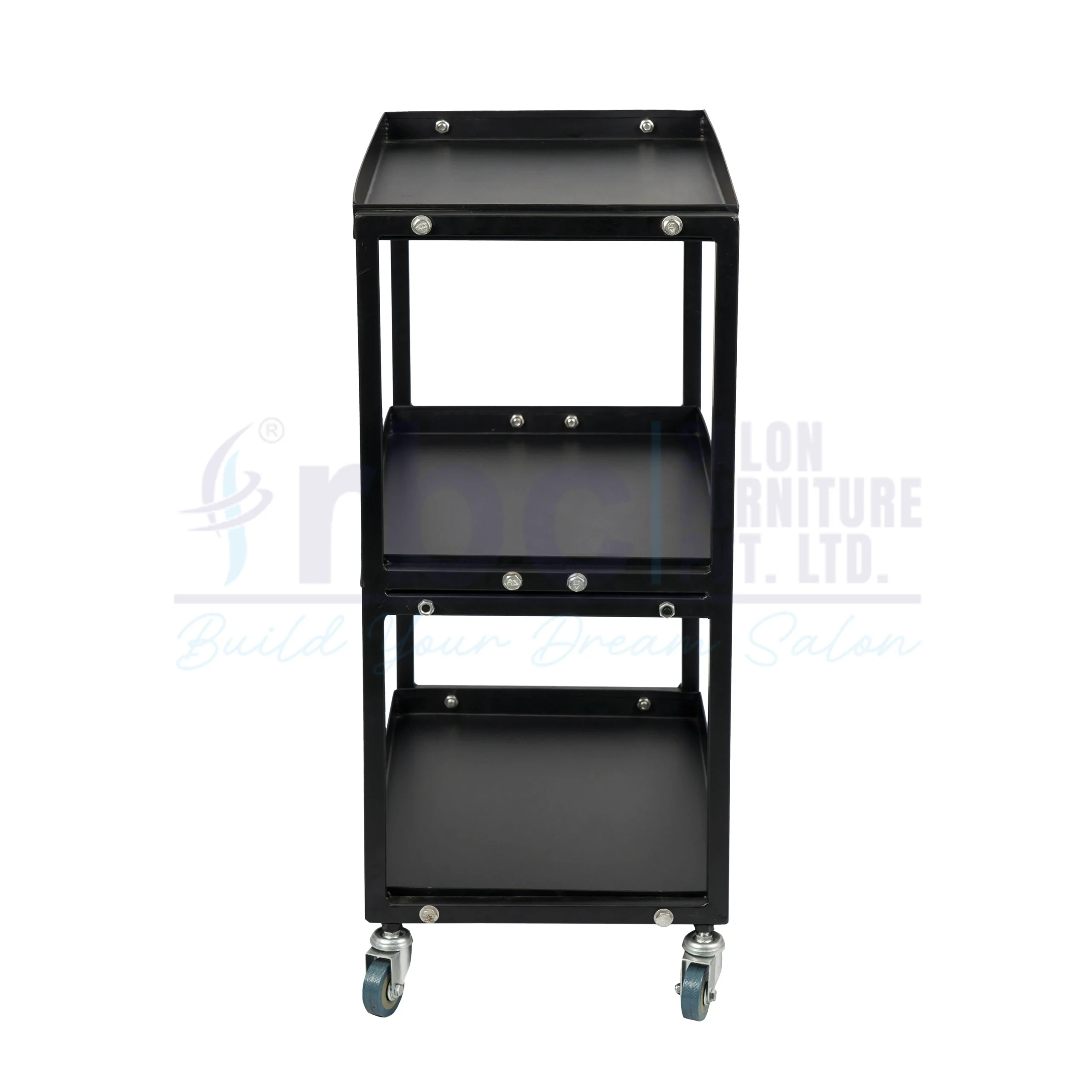 rbc 80 professional 3 tier metal salon utility trolley cart r