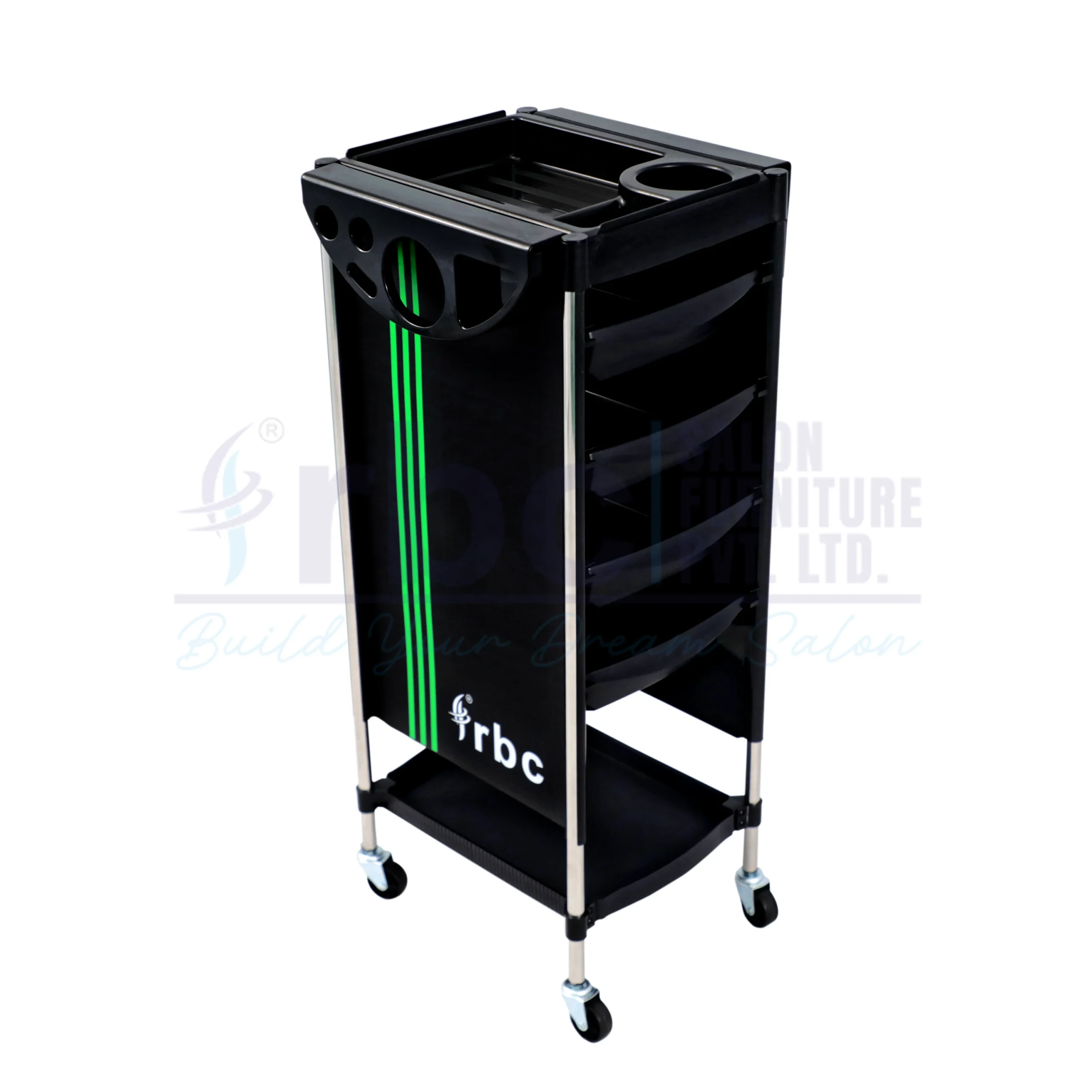 rbc 85 professional salon trolley cart l r