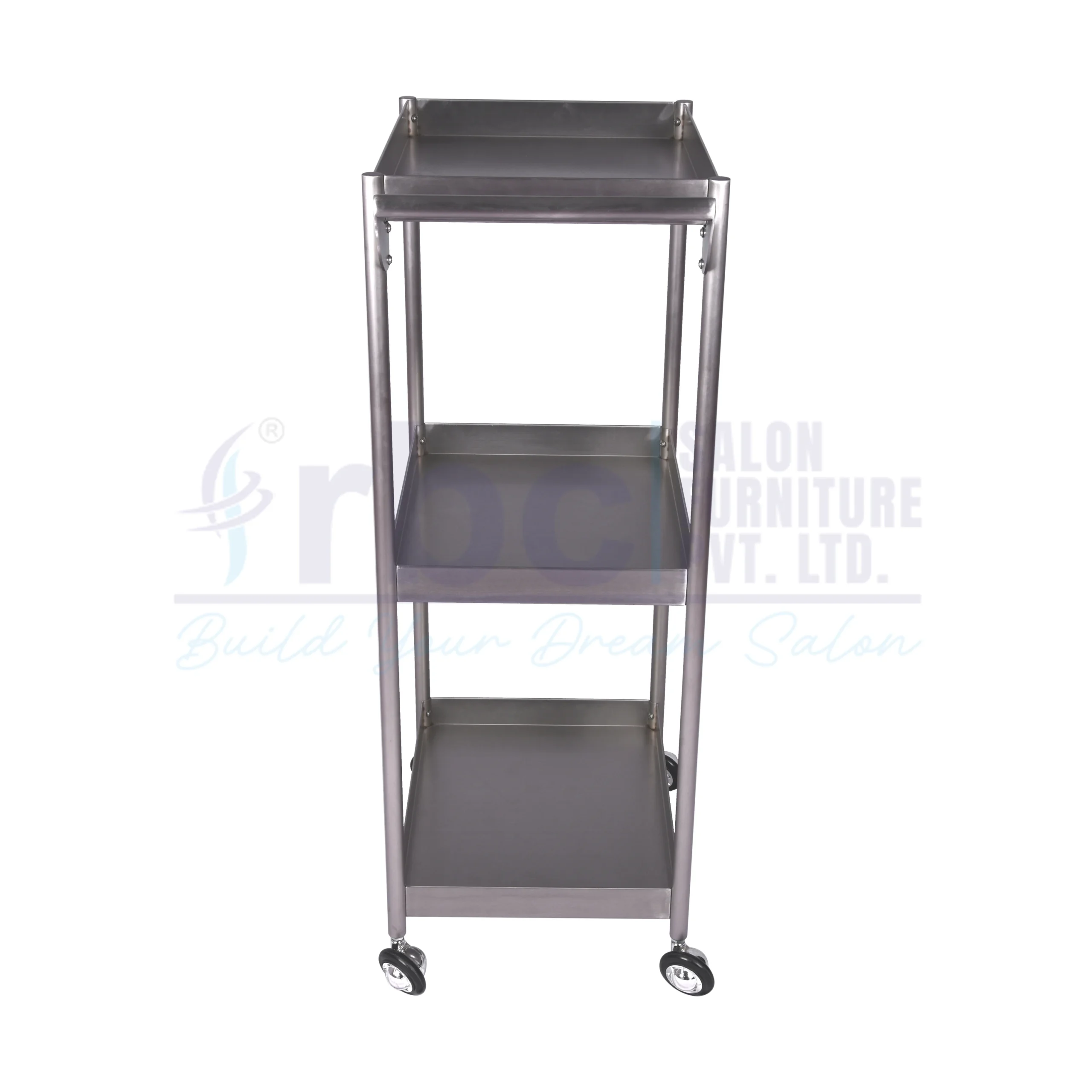 rbc 88 professional 3 tier stainless steel salon utility trolley cart
