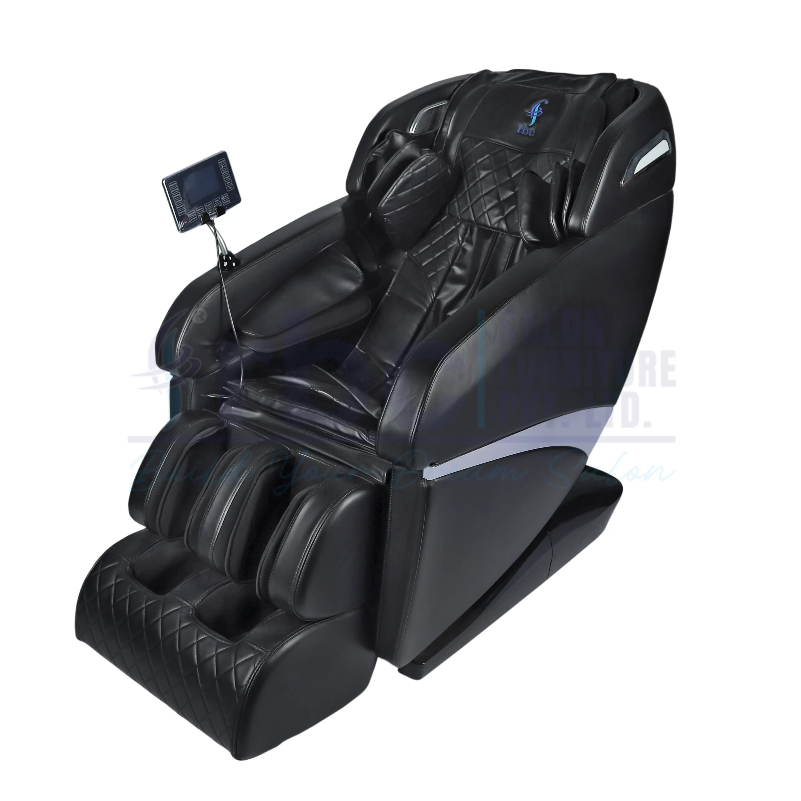 rbc 912 all black luxury full body reclining massage chair t